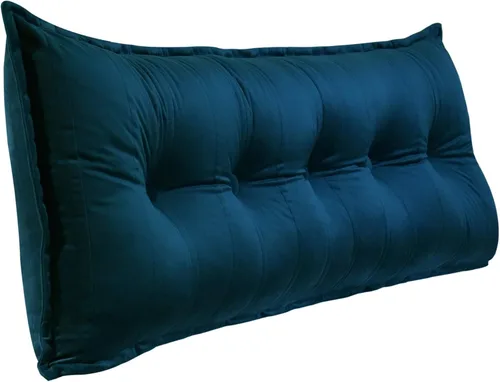 Vista 8 de Rucener Almohada rectangular para cabecera de lectura cojín de cuña triangular grande almohada de cuña extraíble respaldo y cabecera extragrande