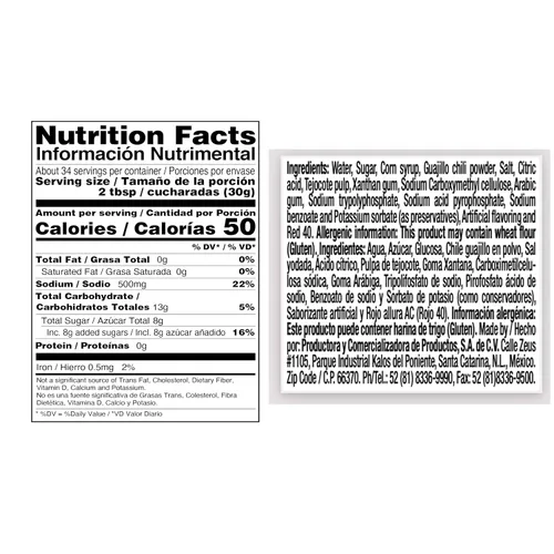 Vista 2 de Zumba Pica Forritos Pulpa Chamoy Sauce 7.4 oz (210 g) - Salsa de caramelo para fruta - Pasta - Chilito - Pasta para bordes de caramelo mexicano