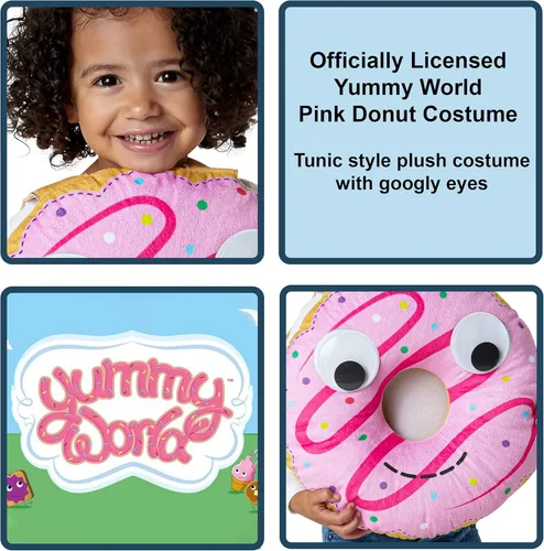 Vista 2 de Rubies Yummy World: Donut Costume for Kids, Unisex Small