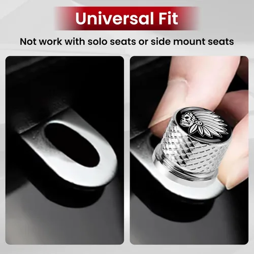 Vista 6 de GUAIMI Tornillo de perno de asiento de guardabarros moleteado inoxidable de 1/4 "-20 roscas compatible con Harley 1996-2026 Sportster Touring