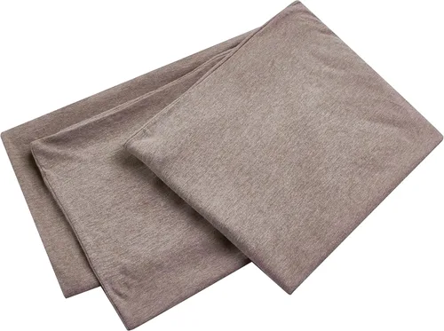 Vista 14 de Oubonun Funda de almohada corporal 100% algodón jersey con cremallera, funda de almohada extraíble suave de lujo, larga y esponjosa, de punto