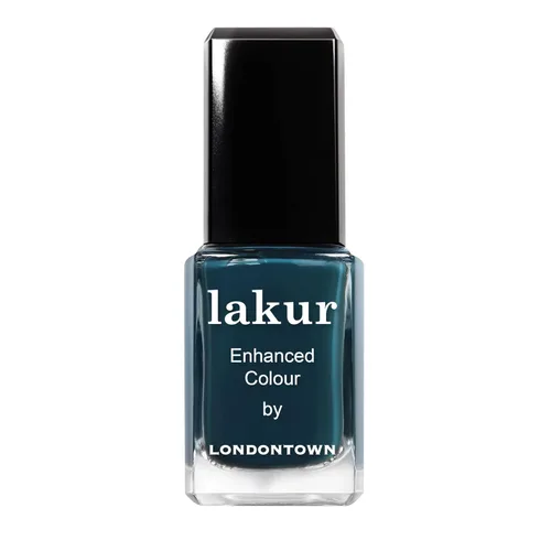 LONDONTOWN Lakur Nail Polish – Long-Lasting, Streak-Free, Chip-Resistant | 21+ Free Non-Toxic Vegan Nail Color, Strengthens & Hydrates Nails, Green,