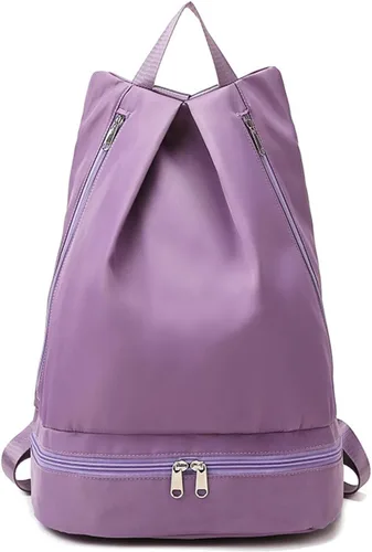 Vista 10 de Gym Bag Dry Wet Swimming Backpack with Shoe Compartment Fashion Rucksack Casual Daypack for Women Men