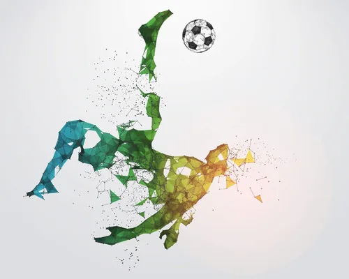 Vista 7 de Fútbol Wall Art - Pack 4 - Calcomanías de pared para jugador de fútbol - Fútbol - 0543