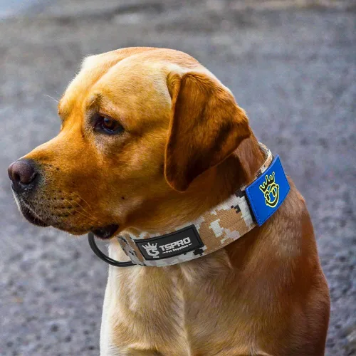 Vista 5 de TSPRO Collares Premium para Perros Collar Táctico para Perro con Parche y Hebilla de Metal de Liberación Rápida de Servicio Pesado Duradero Grueso