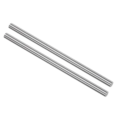 Vista 28 de uxcell 2 piezas varillas de metal redondas de acero, 2 mm x 200 mm de acero de alta velocidad (HSS) barra de torno herramienta, para eje engranaje