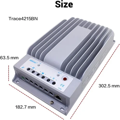 Vista 6 de Epever Controlador de carga solar 20A MPPT Tracer Serie BN tierra negativa 20 amperios Panel solar controlador de carga 12V/24V Identificación