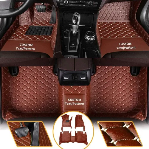Vista 25 de Alfombrillas personalizadas para el piso del automóvil para el 99 % de los modelos de automóviles de lujo, impermeables, antideslizantes, cobertura