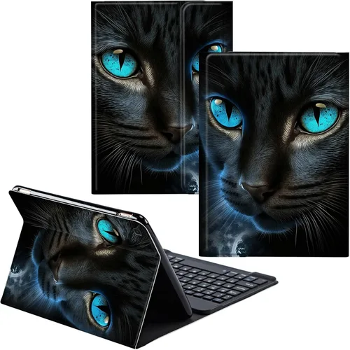 Vista 36 de Funda para Samsung Galaxy Tab S6 Lite 2022/2020 Teclado inalámbrico desmontable y cubierta de cuero PU Funda protectora para Samsung Galaxy Tab S6