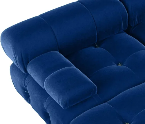Vista 33 de Sofá modular moderno de terciopelo, sofá modular minimalista en forma de U de 6 plazas con 2 otomanas para sala de estar, oficina, apartamento