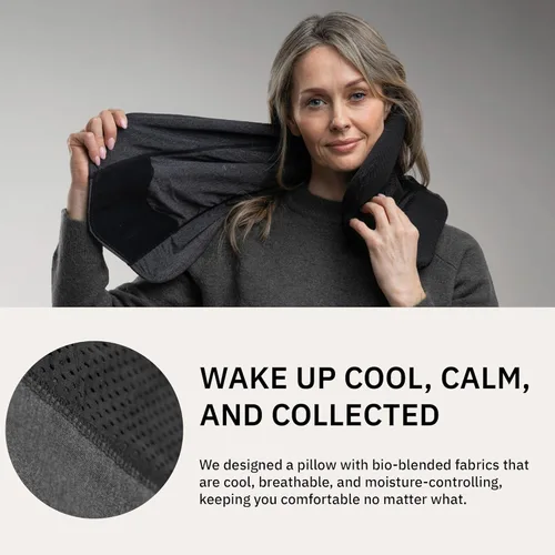 Vista 7 de trtl Almohada de Viaje Fresca para Soporte del Cuello - Almohada de Cuello Refrescante para Avión para Dormir - Tela Transpirable - Ligera, Fácil