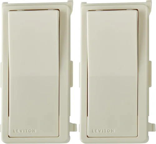 Leviton DDKIT-ST Decora Digital/Decora Smart Switch Kit de cambio de color, almendra clara (paquete de 2)