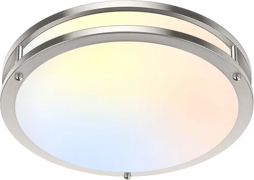 Vista 16 de Lámpara de techo LED de montaje empotrado de 36 W, lámpara de techo LED de 13 pulgadas 3600 LM, lámpara de techo moderna 2700 K/3000 K/4000 K/5000