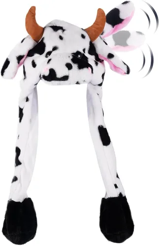 CICITOYWO Sombrero de Animal de Peluche Divertido con Orejas en Movimiento, Gorra Saltarina Linda, Unisex, Regalo para Niños y Adultos, Fiesta de