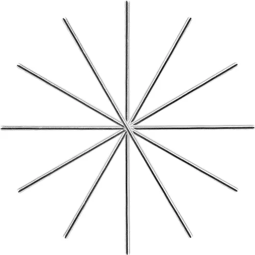 Vista 4 de Varillas de eje redondo de metal recto modelo de 0.079 in x 3.937 in, 10 piezas