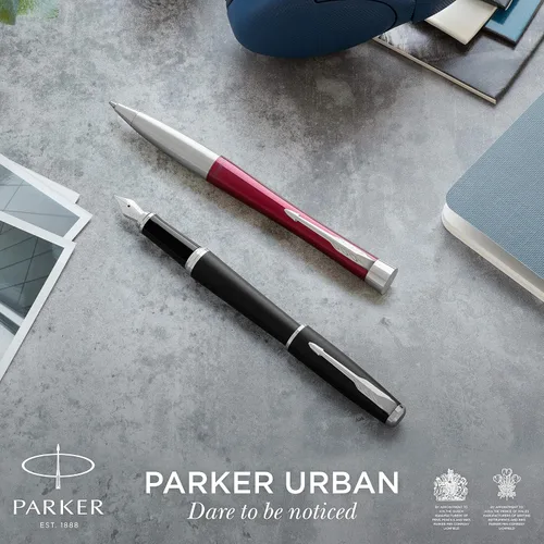 Vista 6 de Parker Urban pluma estilográfica, punta fina, tinta azul recargable