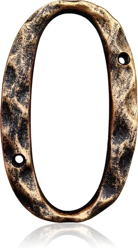 Vista 18 de Números y letras de casa de 5.5 pulgadas, número de dirección de casa de metal de hierro fundido altamente visible para buzón de oficina de calle