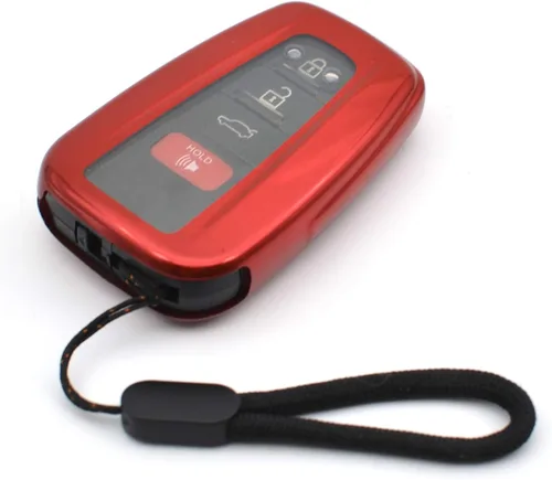 Vista 8 de MECHCOS Compatible con Toyota Camry RAV4 Highlander 4Runner Corolla Mirai Avalon C-HR Prius C V Prime AWD-e 86 Funda Protectora de Silicona Rosa TPU