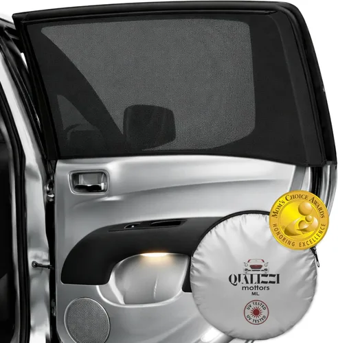 Vista 16 de Qualizzi® - Parasol para ventanas de utilitarios, tamaño XL, 14 tamaños, malla elástica y respirable para acampar, privacidad, insectos, protección