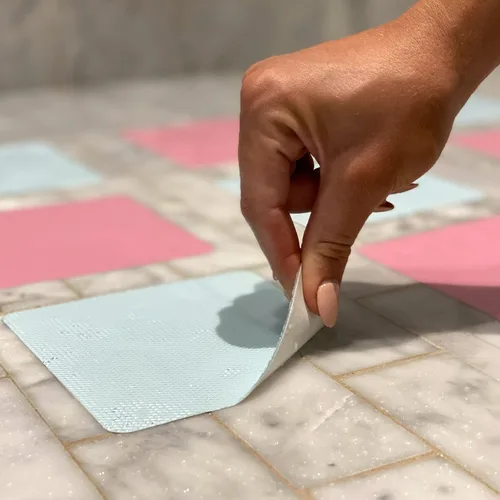 Vista 4 de Kahuna Grip™ Bañera y ducha 3" círculos antideslizantes de seguridad - negro (paquete de 10)