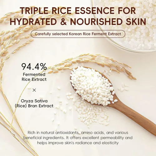 Vista 4 de Conjunto de Cuidado de la Piel de Arroz para Regalos de Cumpleaños para Adolescentes - Cuidado de la Piel para Adolescentes de 10-12 - Kit de Rutina