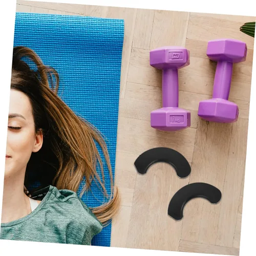 Vista 2 de Toddmomy 20 piezas de soporte para mancuernas, equipo de entrenamiento portátil, accesorios de fitness, protector de piso, empuñaduras