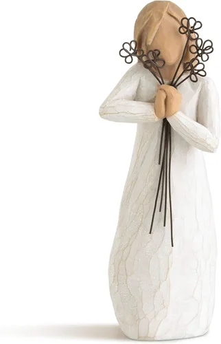 Willow Tree Friendship, figura esculpida pintada a mano