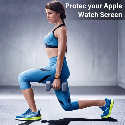 Vista 7 de Uyiton Protector de pantalla para Apple Watch Series 3/2/1 de 1.496 pulgadas, repuesto de grado militar, protector de pantalla de TPU para iWatch