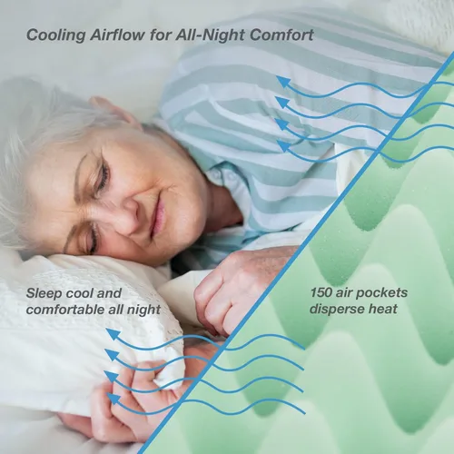 Vista 4 de Lumex Select - Colchón de cama de hospital, espuma médica multicapa, resistente a líquidos, individual XL, 35 x 80 pulgadas