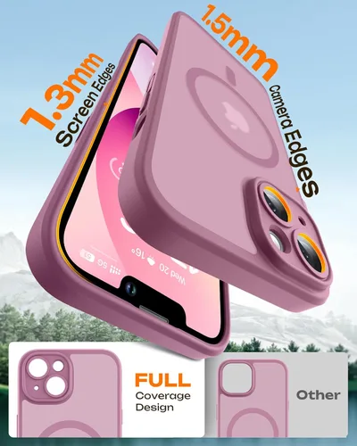 Vista 873 de TOCOL Funda para iPhone 11, compatible con Magsafe, protección completa de cámara, imanes integrados, protección contra caídas, funda translúcida