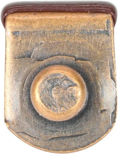 Vista 7 de Rok Hardware - Paquete de 25 clavijas de soporte de vidrio en forma de L de 1/4 pulgadas (0.250 in) con punta de vinilo, acabado de cobre antiguo