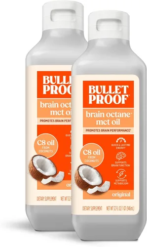 Vista 9 de Paquetes de aceite MCT de octano cerebral Bulletproof C8, paquete de 15, suplemento Keto para energía sostenida