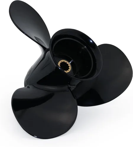 Vista 3 de CAPTAIN Hélice fuera de borda de aluminio para motores Evinrude/Johnson 8-15HP 13Tooth Spline RH