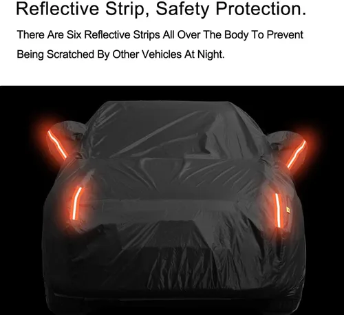 Vista 5 de Cubierta de auto para Hatchback, con protección UV, resistente al viento, al polvo, a los arañazos, universal, para exteriores