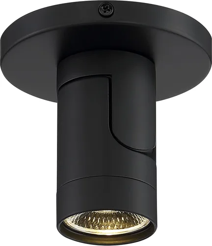 Vista 3 de Nuvo Lighting 62/1105 - Foco de techo y pared con monopunto LED ajustable, 12 W, color negro