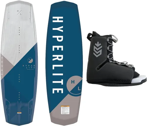 Vista 2 de Hyperlite Wakeboard Paquete Vapor Wakeboard System Tour Wakeboard Fijaciones Se adapta a tamaños de bota 8-14! 135, 139, 56.3 in