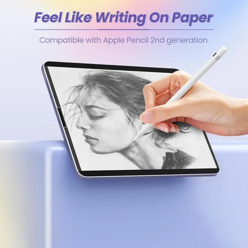 Vista 5 de MoKo Protector de pantalla magnético de papel para iPad Air de 5ª/4ª generación (2022/2020) / iPad Pro de 11 pulgadas (2022/2021/2020/2018)