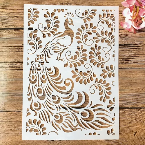 Vista 9 de TIAMECH Plantilla A4 reutilizable para niñas de ballet para pintar, plantilla de capas de baile, arte de pared de bricolaje, muebles de madera