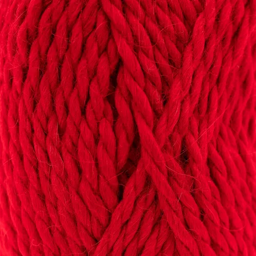 Vista 6 de (3 madejas pequeñas y hermosas) Mezcla de hilo de alpaca Umayo [165 yardas en total] Rojo, #5 voluminoso