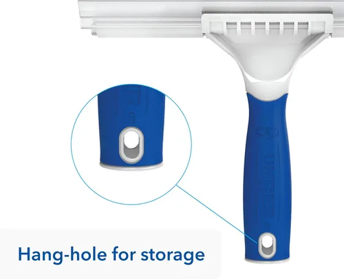 Vista 8 de Unger Professional Connect and Clean - Escobilla de ducha para vidrio y azulejos de 10 pulgadas, compatible con poste roscado estándar, suministros