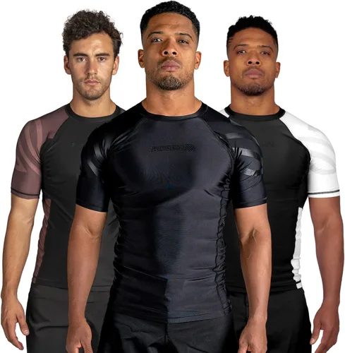 Vista 9 de Sanabul Esencial manga corta Rash Guard MMA BJJ Wrestling Grappling Jiu Jitsu