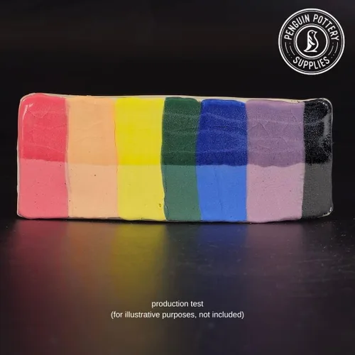 Vista 2 de Penguin Pottery - Underglaze para cerámica - Juego variado de 8 colores (frascos de 4 onzas) - Cono de inmersión 04 a cono 6 - Colores de pintura