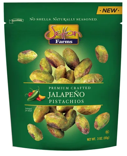 Vista 13 de Pistachos sazonados sin cáscara, sabor alitas de búfalo, bolsas de 2.5 onzas, paquete de 8, Kosher
