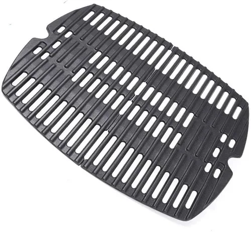 Uniflasy 7644 Rejillas de cocción de hierro fundido para Weber Q100, Q1000, Q120, Q1200, Q1400, 516001, 516002, 50060001, 51010001, 51060001, Baby Q