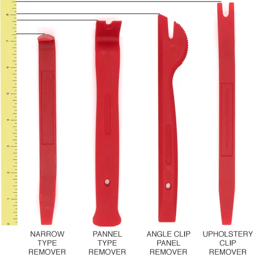 Vista 7 de Ram-Pro Auto Trim Door Panel Fastener Clip Removal Tool Kit Window Molding Auto Clip Pliers Fastener Remover Pry Tool Set with Storage Bag Different