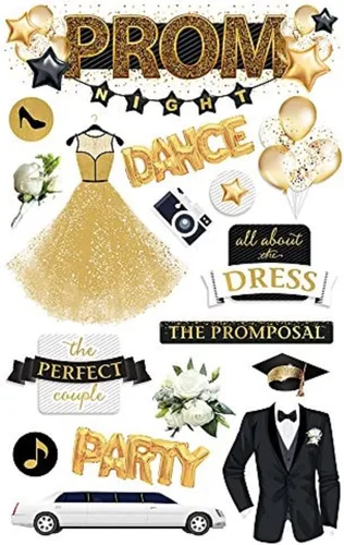 Paper House Productions Calcomanías dimensionales (paquete de 3), 3 piezas