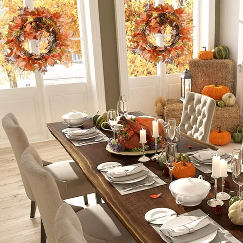 Vista 6 de Marrywindix - Juego de 2 coronas de vid, corona de ramas de vid natural, guirnalda de ratán para Navidad, vacaciones, manualidades, decoración