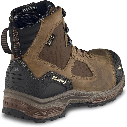 Vista 4 de Irish Setter, Kasota - Botas de trabajo para hombre, 6 pulgadas, impermeables, no metálicas, punta de seguridad