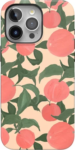 Vista 119 de Funda Casely para iPhone 15 Pro Max Todas las sonrisas Adhesivo de cara sonriente Compatible con MagSafe Diseño protector audaz