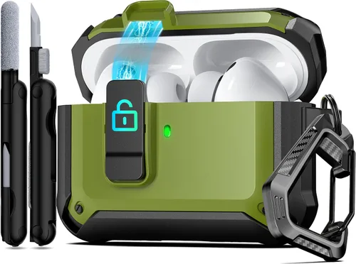Vista 31 de RFUNGUANGO - Caja protectora para AirPods de 2° generación, modelo 2024, diseño espacial, compatible con Airpods Pro 1/2 y funciona con MagSafe